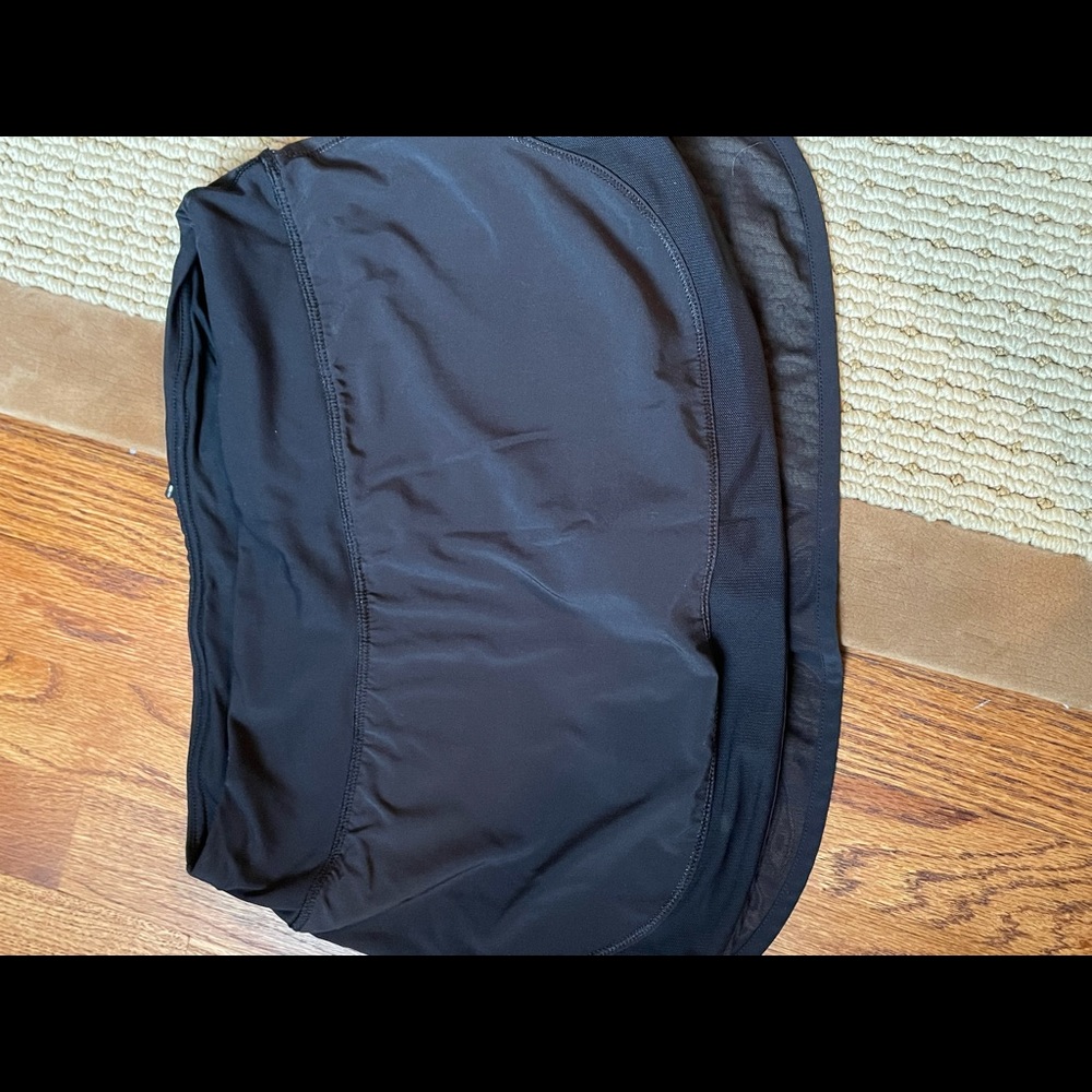 lulu lemon black athletic skort